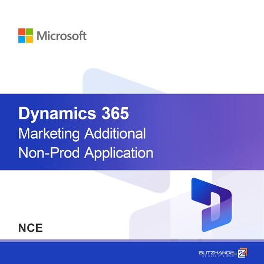 Dynamics 365 Marketing Další neprodukční aplikace (NCE)