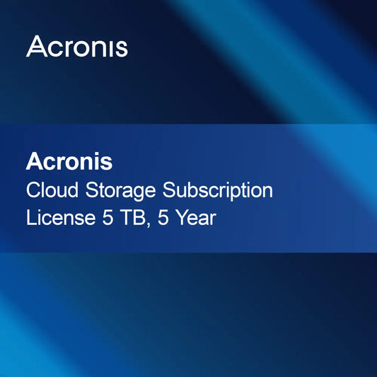 Licença de Assinatura do Armazenamento em Nuvem Acronis 5 TB, 5 Anos